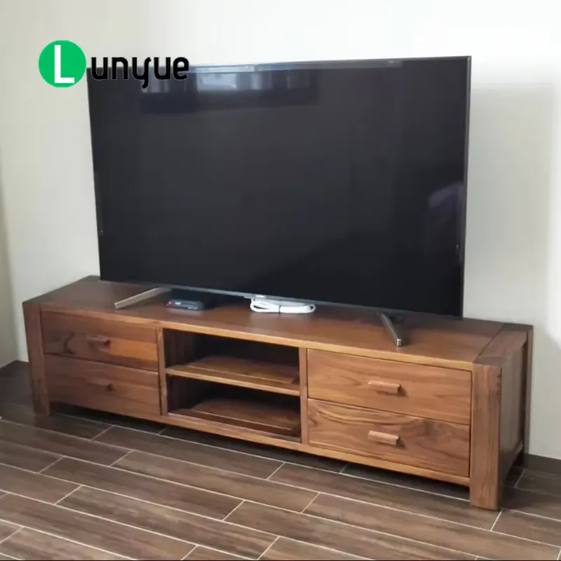 Sustainable Living Design - Nordic Modern European Teak TV Cabinet