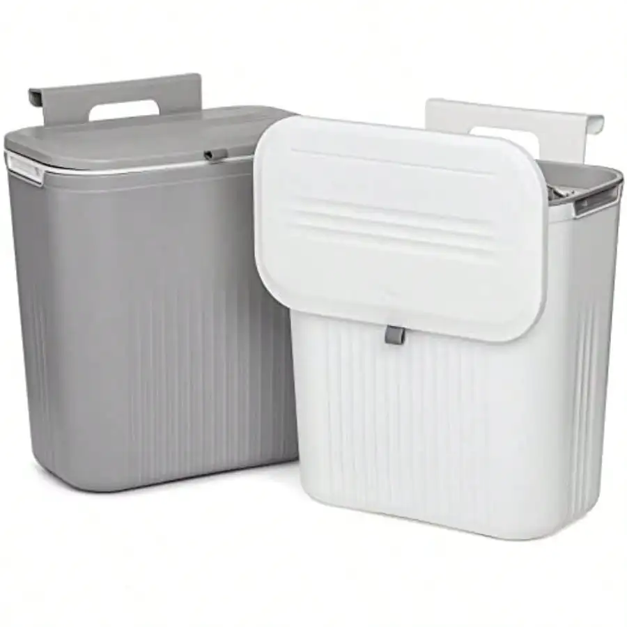 Compost Bin Countertop - 2 Pack 2.4 Gallon Kitchen Compost