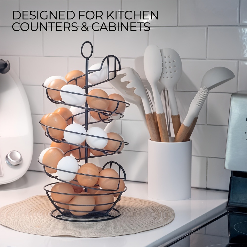 Metal Wire Spiral Egg Holder,  - Compost Bin Countertop 评论和价格