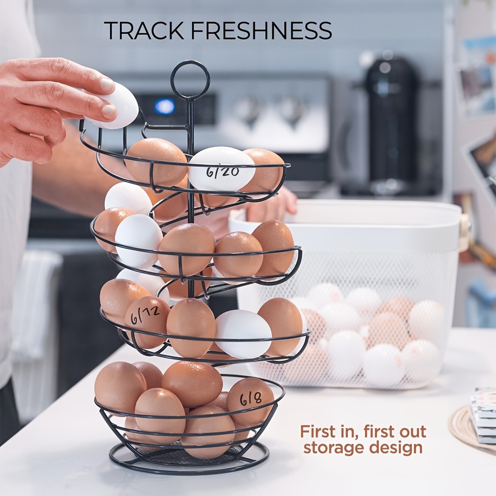 Metal Wire Spiral Egg Holder,  - Compost Bin Countertop 评论和价格